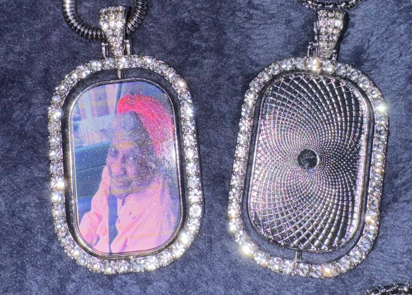 Custom Rotating Bling Necklace