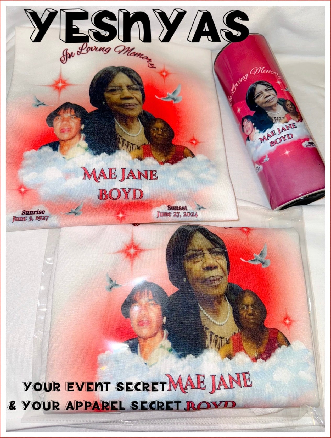 In Loving Memory shirts