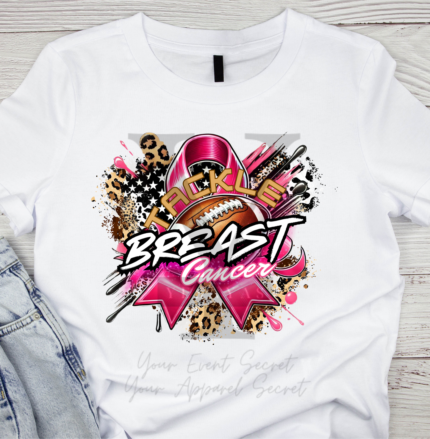 Cheetah Tackle Breast Cancer Tee