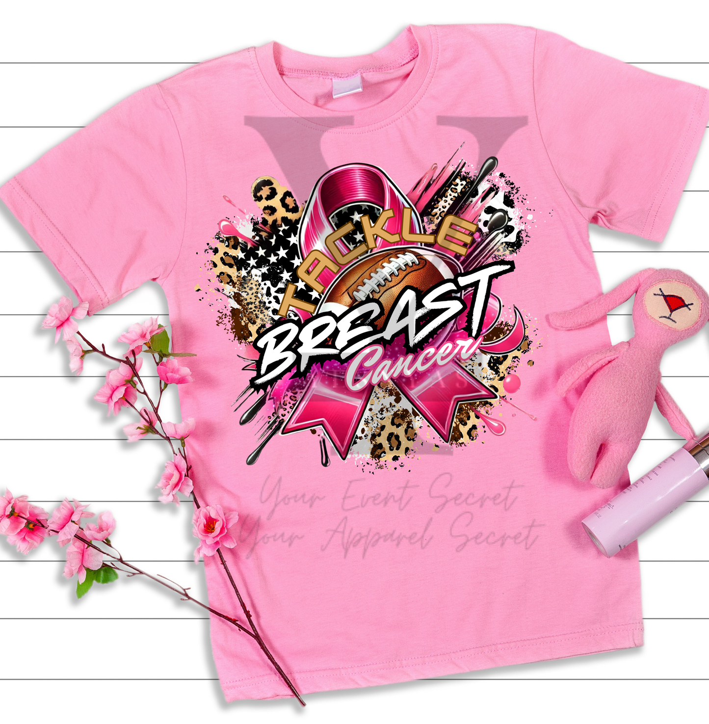 Cheetah Tackle Breast Cancer Tee