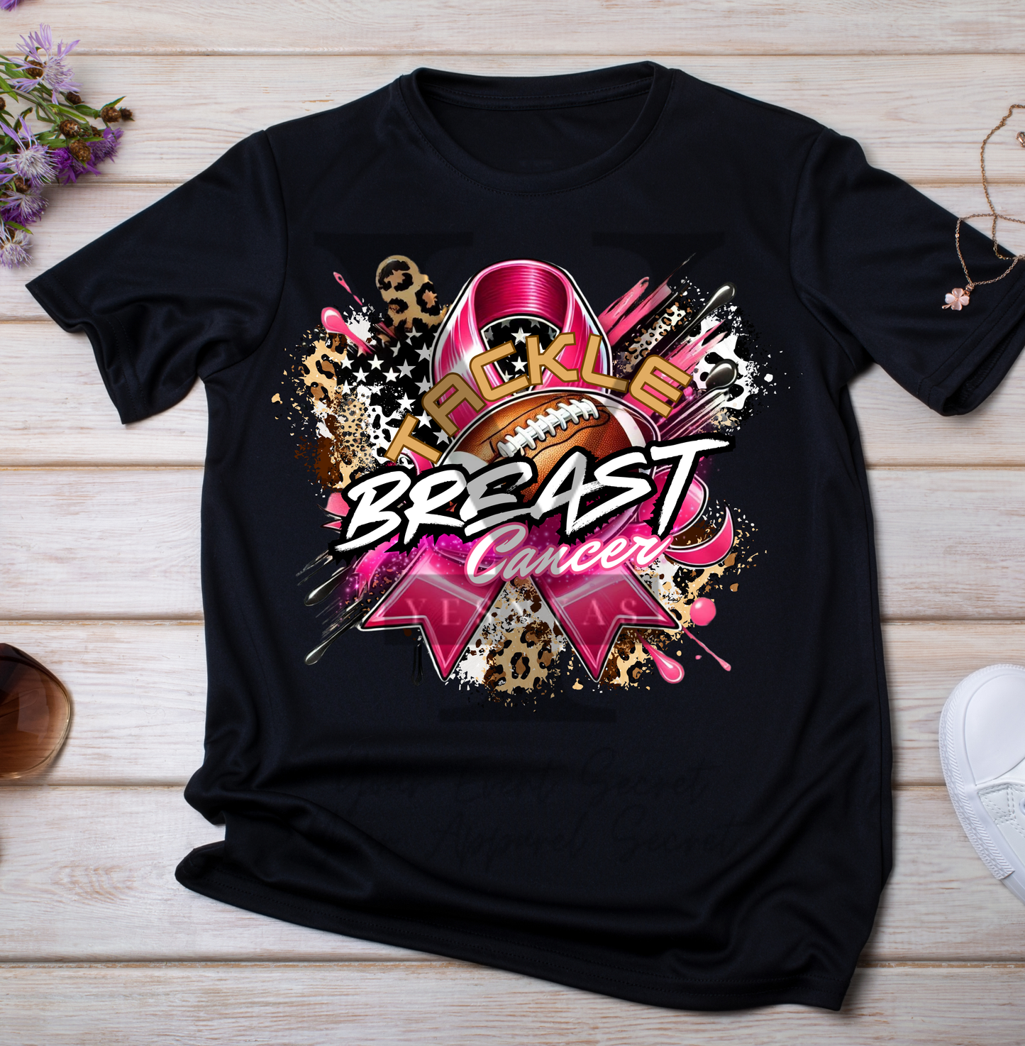 Cheetah Tackle Breast Cancer Tee