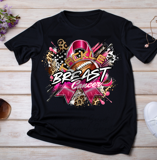 Cheetah Tackle Breast Cancer Tee