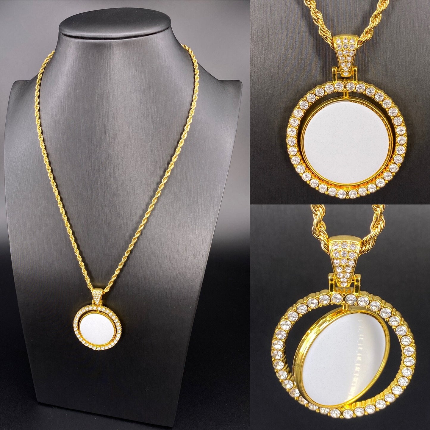 Custom Rotating Bling Necklace