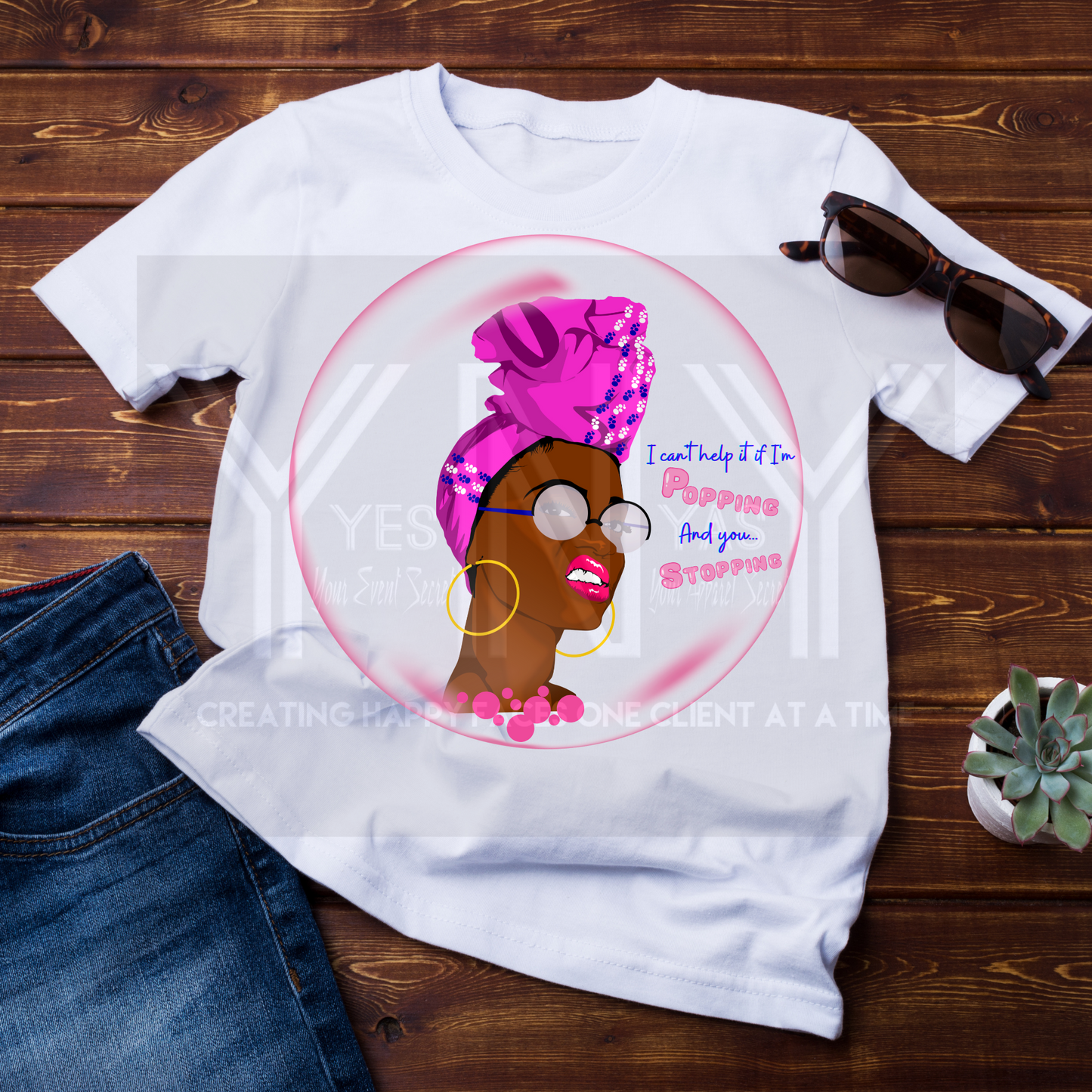 Lady Popping PNG