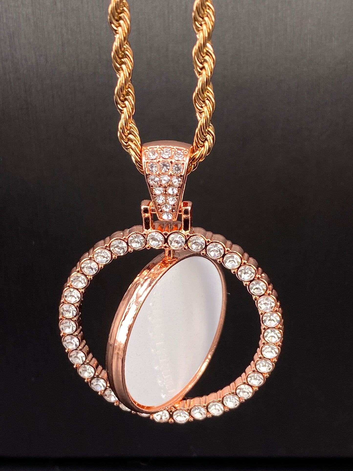 Custom Rotating Bling Necklace