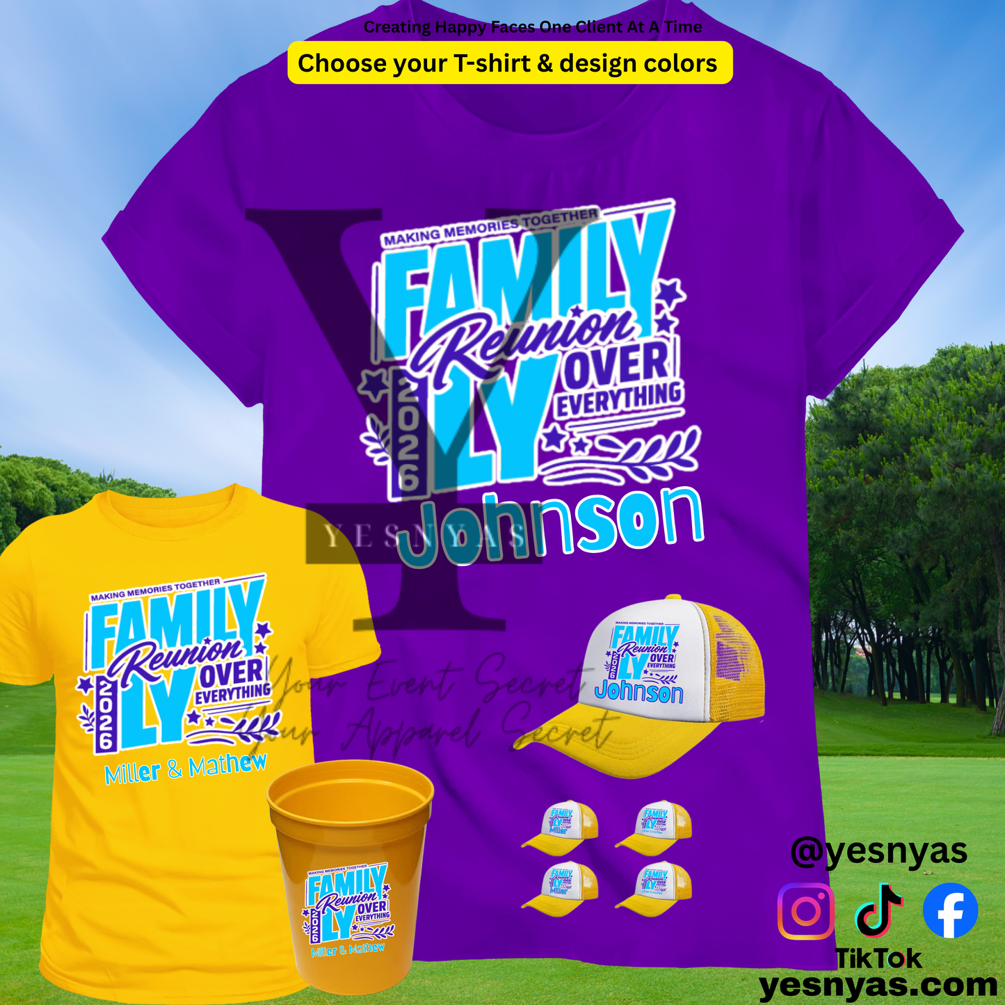 Custom Family Reunion T-shirt