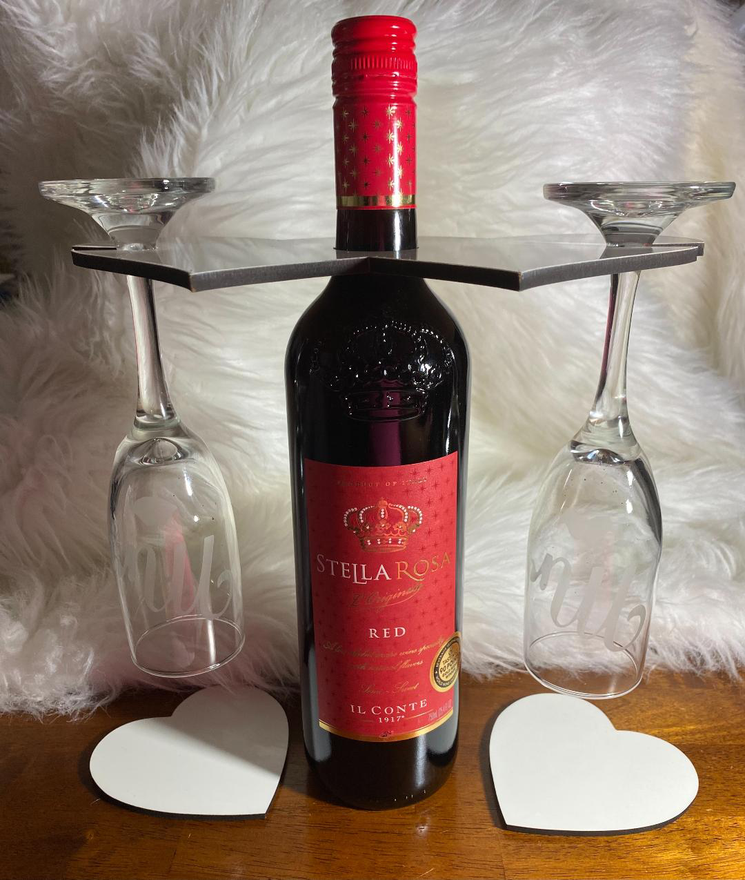 Wine Caddy & Coaster Set